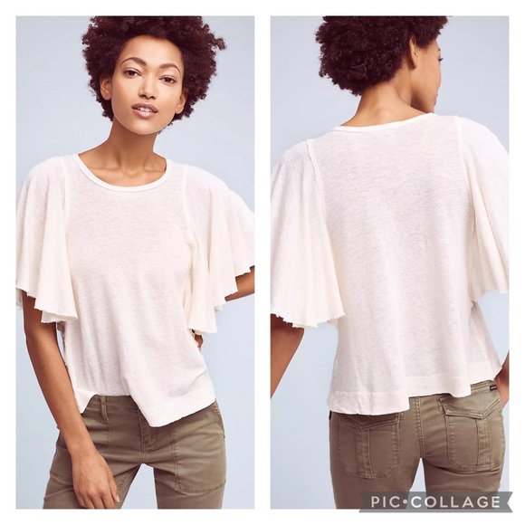 Anthropologie Tops - NWT Anthropologie t.la Luna Flutter Sleeve Top